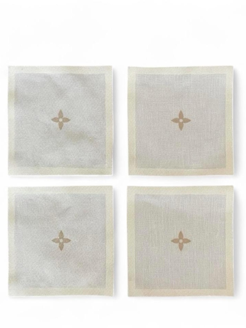 Louis Vuitton Linen Monogram Napkin Set of 4